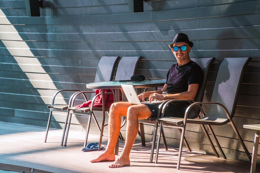 Open laptop showing digital communication blog